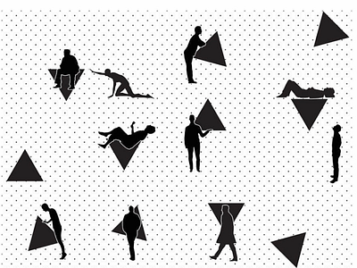 triangles art design icons illustrator interaction minimal