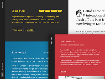 Portfolio update! gatsby layout portfolio react ui web website