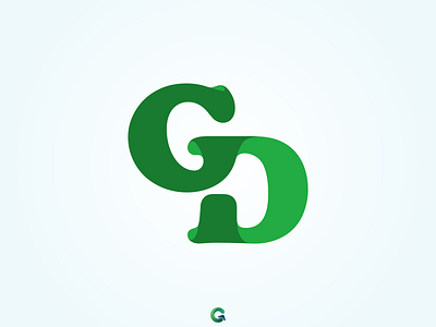 Logo Letter GD G+D G D design logo vector