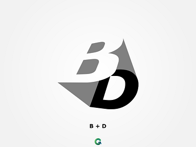 Logo Letter BD B+D B D