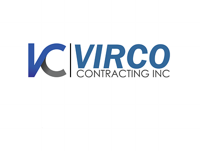 Logo concept design for Virco Contracting Inc branding design graphicdesign icon illustration illustrator logo minimal typography