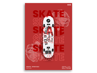 skate poster design design graphicdesign minimal poster poster design skateboard typography