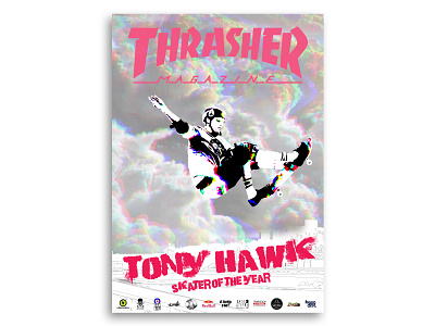 thrasher poster design design graphicdesign minimal poster design skateboard thrasher typography