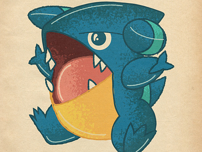 Shiny Gible branding design designs flat galar gouache icon illustration logo pokemon pokemon art pokemon go retro design retrospectart retrosupply shield sword truegrit ui vector
