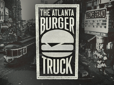 ATL Burger Truck burger food truck logo