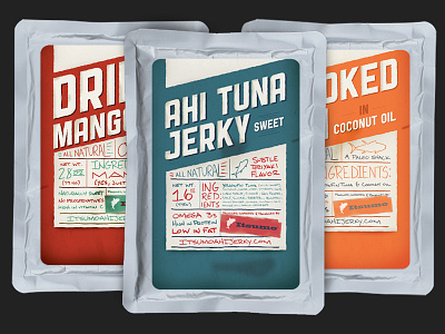Itsumo packaging jerky package design tuna type