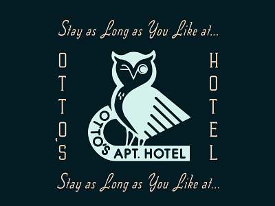 Otto's atlanta branding hotel owl type