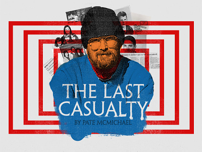 The Last Casualty collage editorial illustration