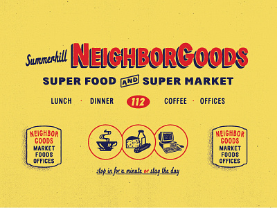 NeighborGoods coffee food market sign type