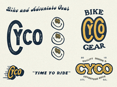 Cyco adventure bicycle bike bmx gear smiley speed type