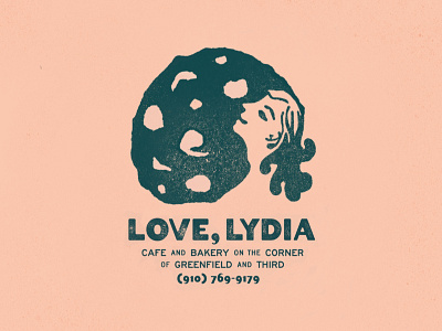 Love, Lydia bakery branding cafe cookie food illustration restaurant type typography
