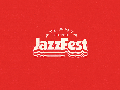2019 Atlanta JazzFest atlanta jazz music retro typography