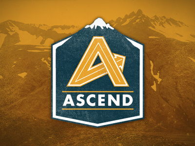 Ascend arrow logo mountain