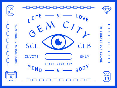 Gem City Social Club diamond eye fountain invite social club