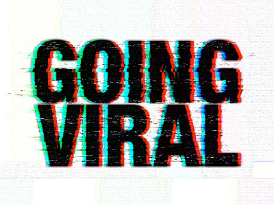 Going Viral Sermon Series Design branding church glitch glitch art glitchy type sermon graphic vhs