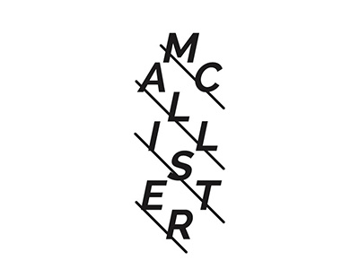 McAllister band branding indie logo pop