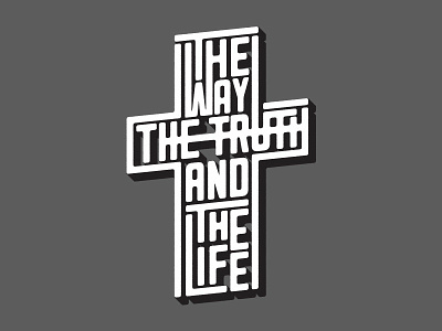 Way Truth and Life Poster bible verse church cruciform event logo jesus john john 14:6 retreat retreat logo scripture scripture poster