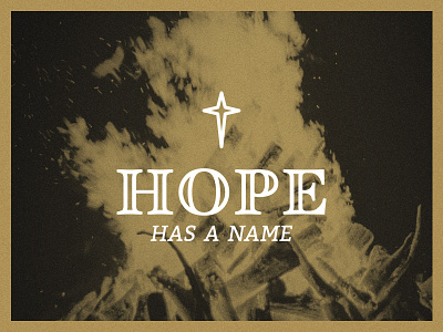 Hope Has a Name banquet branding event hope logo serif