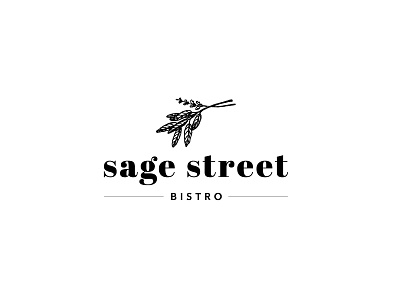 Sage Street Bistro brand brand identity design logo logo design