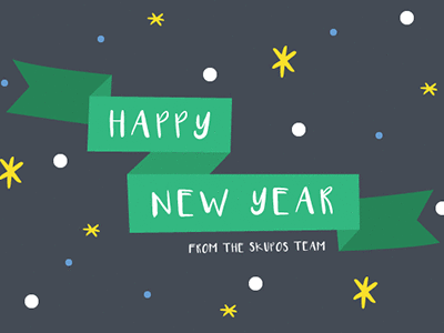 Happy New Year from SKUPOS email graphic design happy new year hero