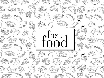 doodle fast food 01 art desaingrafis design digital doodle doodles dribbble flat vector
