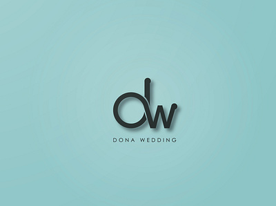 DW {dona wedding} branding design flat illustration logo logodesign logotype vector