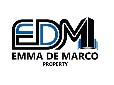 EDM logo design flat illustration logo vector