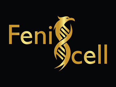 Logo fenixcell design flat illustration logo vector