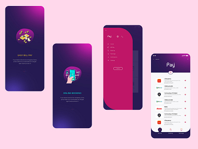Bill pay, Booking & Recharge mobile application Ui mobile app design ui ux design uidesign ux design