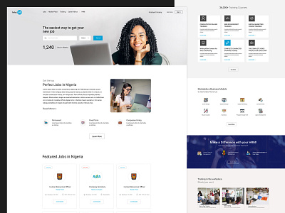 Perfect job career advice hrm jobs landingpage marketplace training