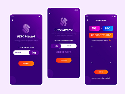 Cryptocurrency App UI 3d android animation branding cryptocurrency app ui graphic design illustration ios app mobile app mobile app design ui ui ux design