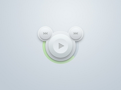 Music Player button player ui