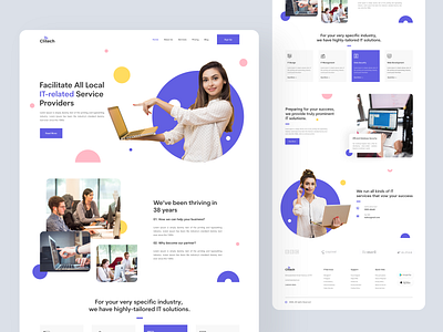 Clitech - IT Services Website Landing Page Design