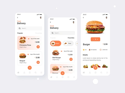 Food Delivery App Concept burger design fast foood fastfood food food and drink food app food app concept food app ui food apps food delivery app food delivery service food delivery services food seller mobile app pizza trend design 2020 ui web design website design