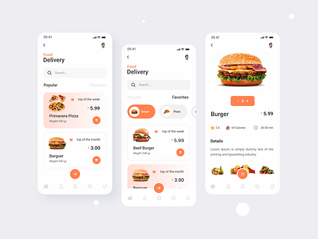 Food Delivery App Concept by Ripon Pal 🔥 on Dribbble