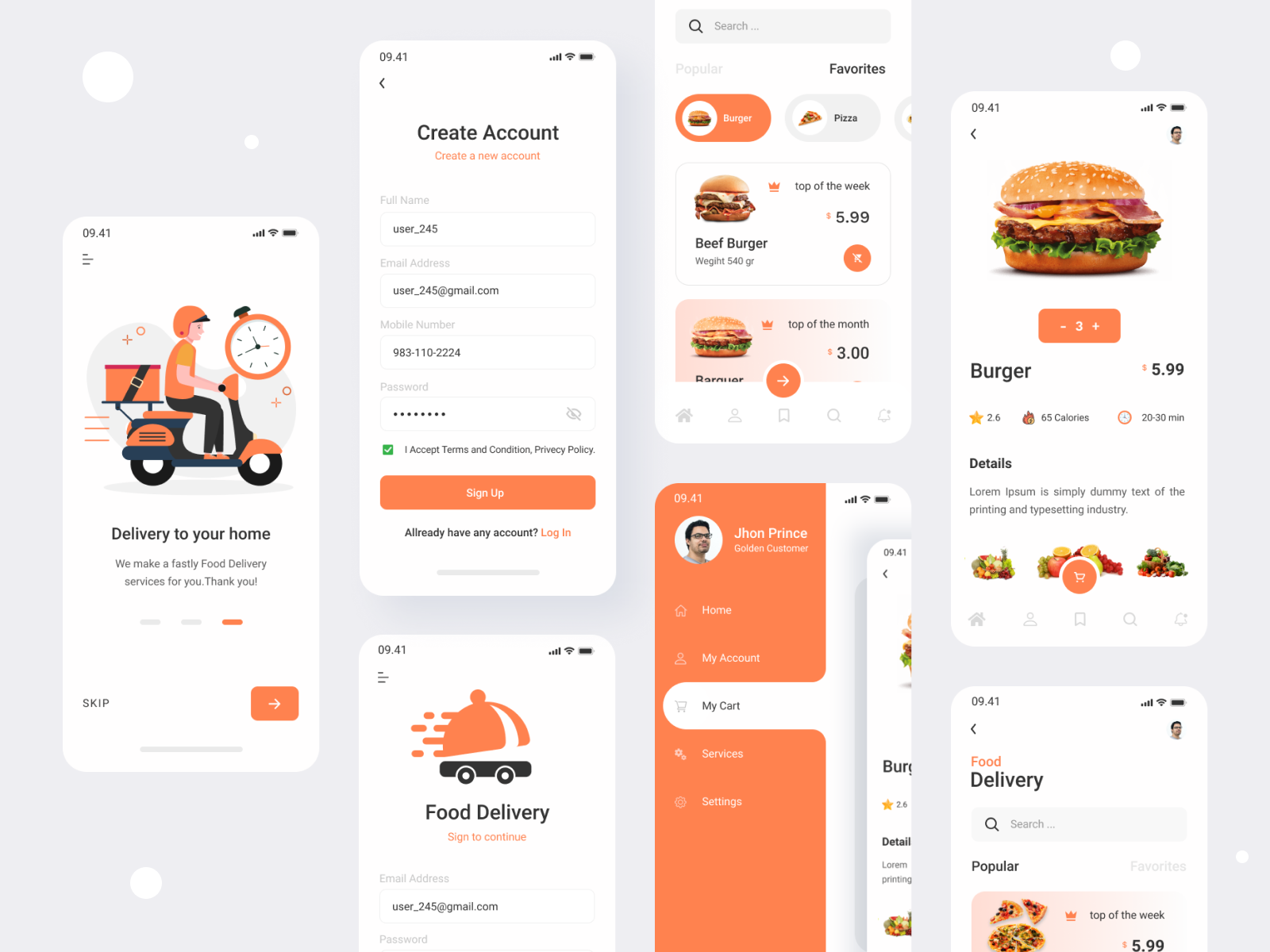Food Delivery App concept by Ripon Pal 🔥 on Dribbble