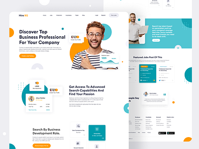 Hire BG - Hiring Platform Landing Page