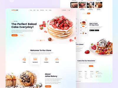 Jaika.co - Bakery Landing Page Design