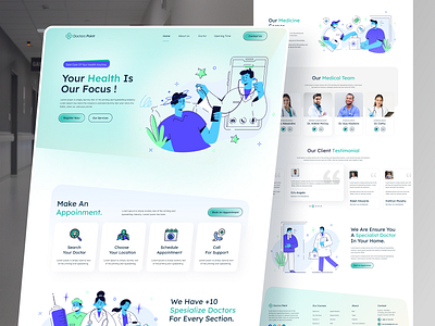 Doctors Point - Medical Website Landing Page.