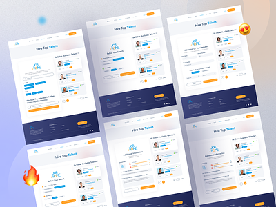 Job At Home - Hiring Process Pages Design