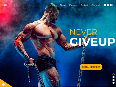 Fitness Landing page design concept graphicdesign ideas landingpagedeisgn minimal newdesign uidesign uiux webdesign website websitetrends