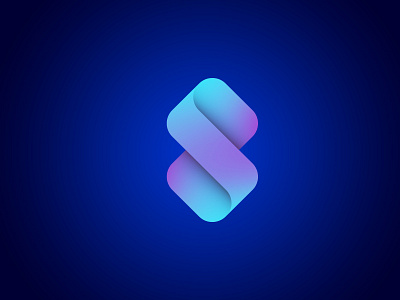 S gradient modern logo