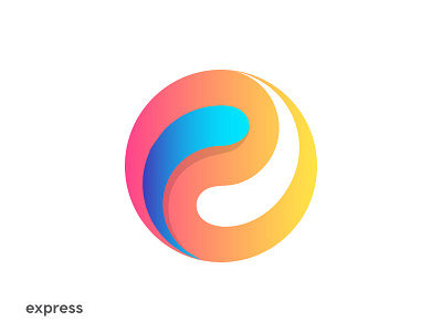 express - e (lowercase) Lettermark logo design