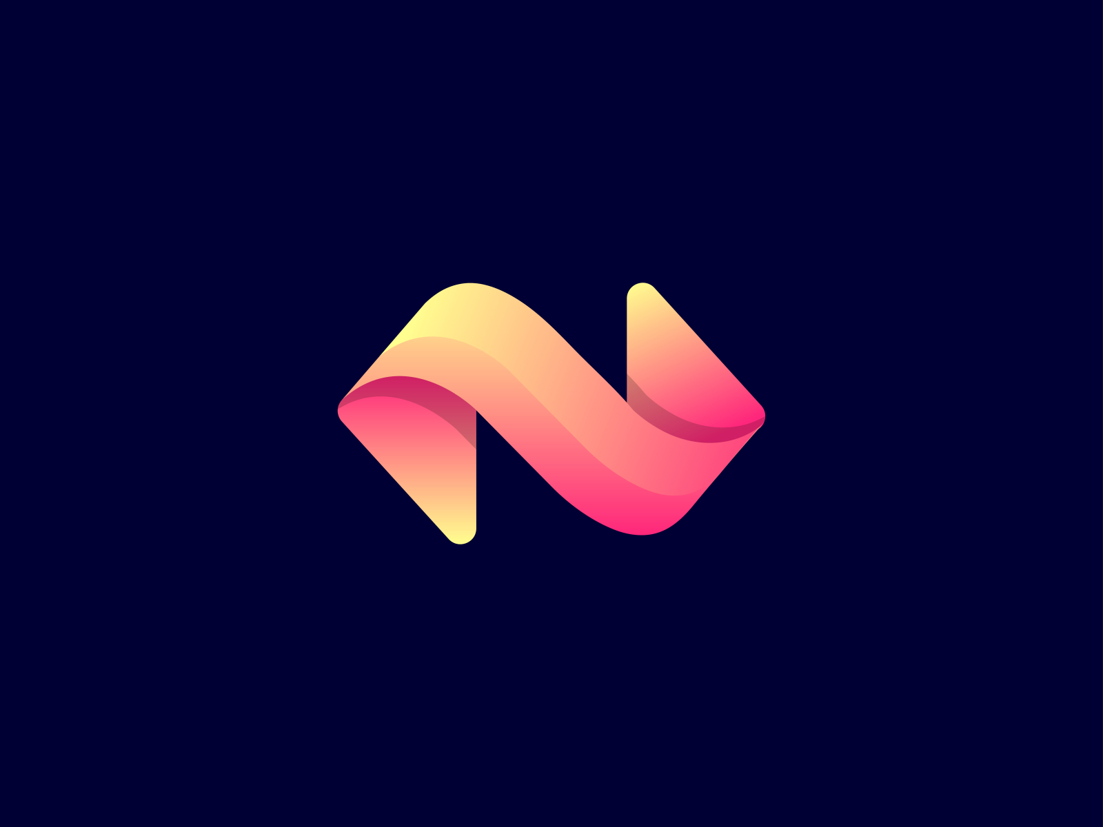 N modern letter = logo design by Artology 🟢 on Dribbble