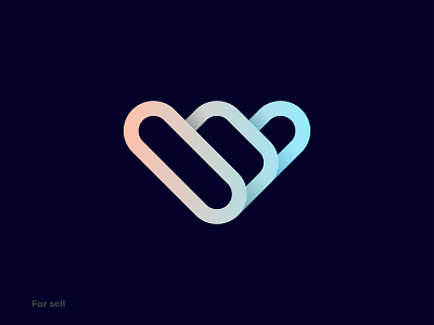 W letter mark logo design