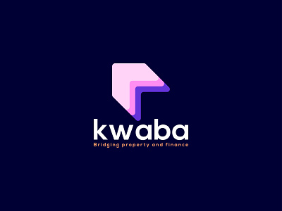 kwaba - logo design | k letter with home