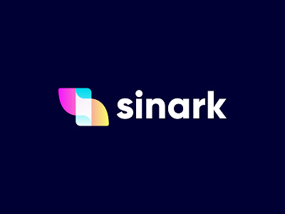 sinark abstract brand identity branding branding design creative gradient lettering lettermark logo logo design logodesign logos logosea logotype mobile app modern modern logo sketch smark