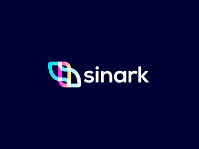 sinark abstract app icon brand brand identity branding clean colorful creative gradient iconiclogo illustration logodesign logotype minimalist modern modern logo