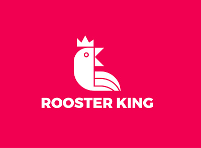 ROOSTER KING 3d app icon brand identity branding creative graphic design king logo logo design logodesign modern resturent resturent logo rooster rost simple