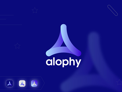 alophy (a letter mark logo design)